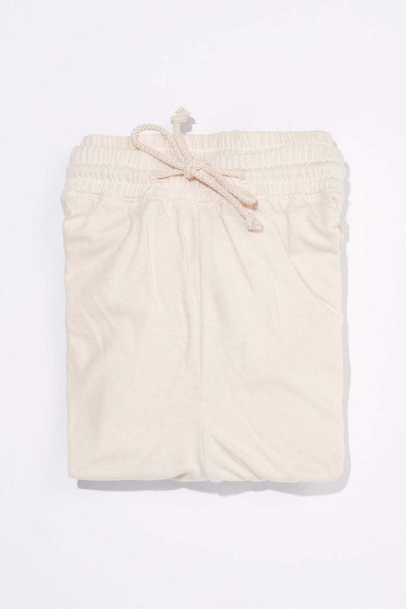 Men's Organic Jogger Pants in Natural Product Image