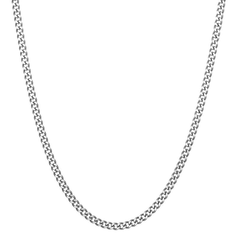 Men's LYNX Stainless Steel Curb Chain Necklace, Size: 24" Product Image