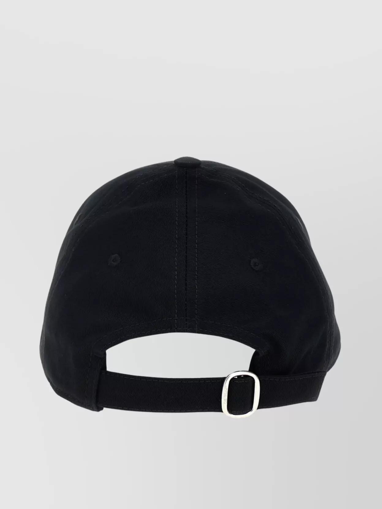 OFF-WHITE Logo-embroidered Baseball Cap With Curved Peak In Black Product Image