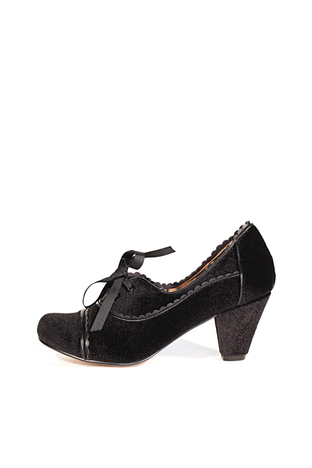 Madison Velvet Retro Heels Product Image