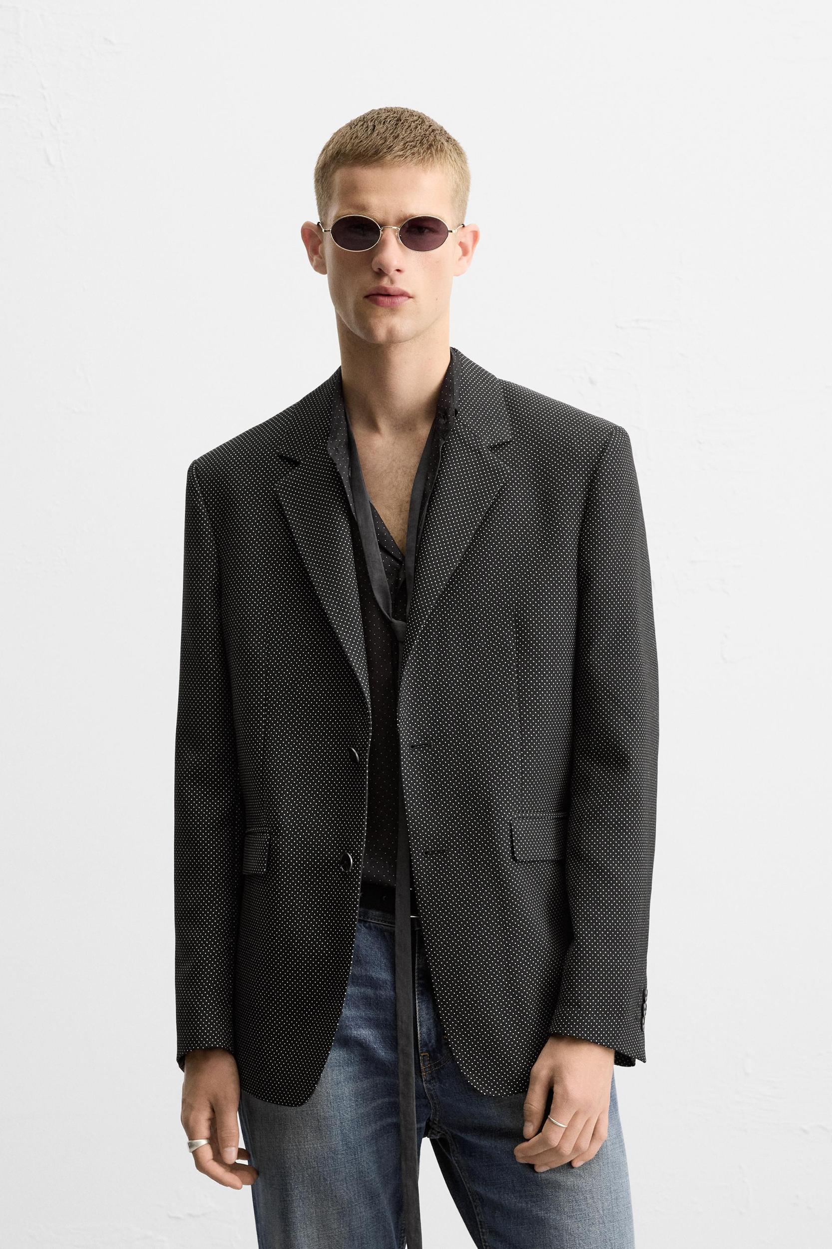 LIMITED EDITION POLKA DOT JACQUARD BLAZER Product Image