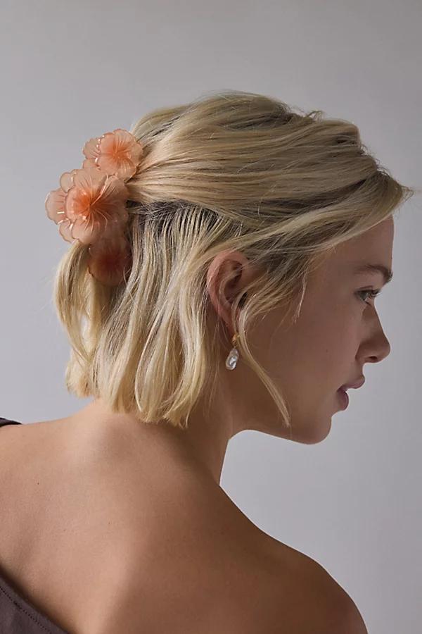 Triple Hibiscus Floral Claw Clip Womens at Urban Outfitters Product Image