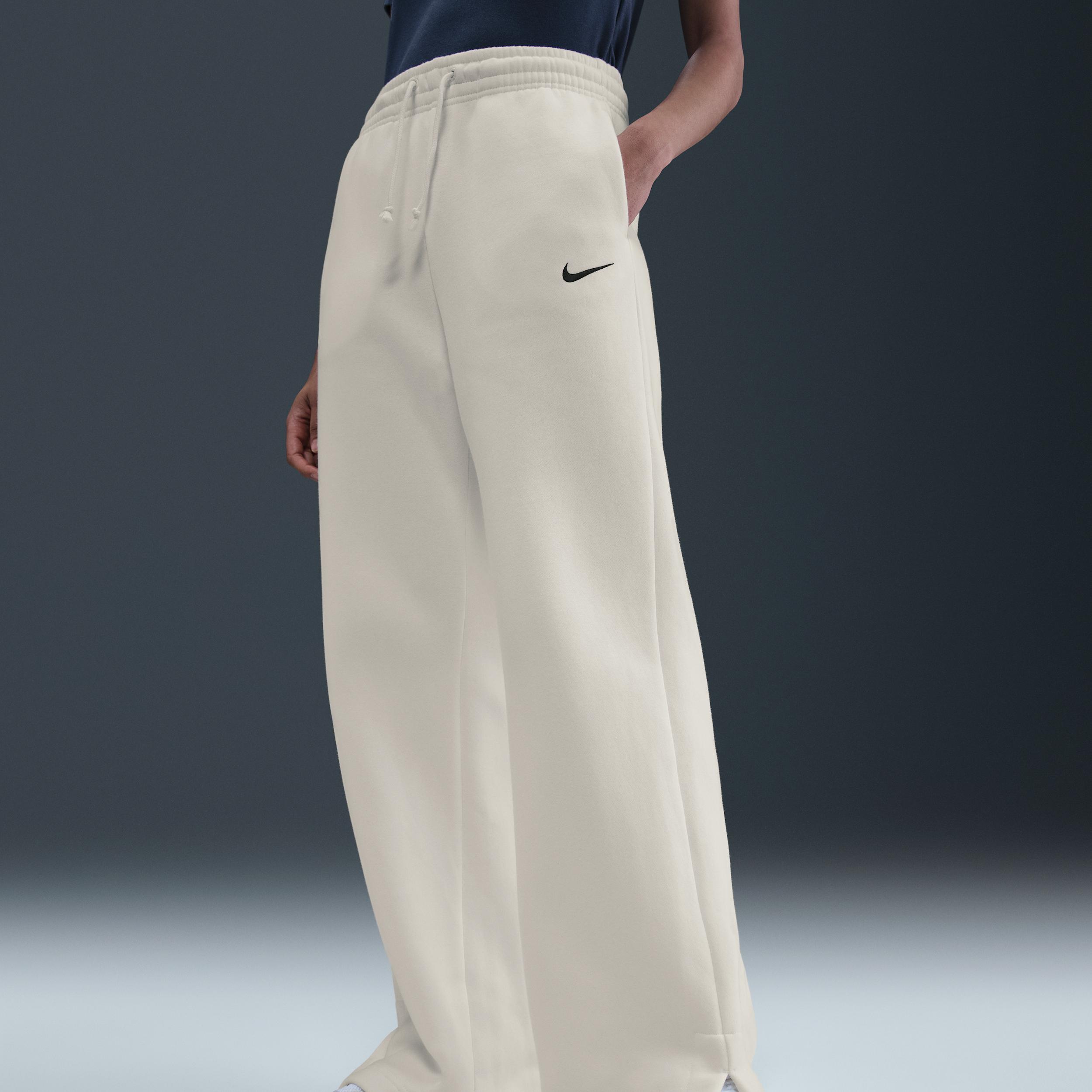 Womens Nike Sportswear Phoenix Fleece High-Waisted Wide-Leg Pants | IH1011-133 Product Image
