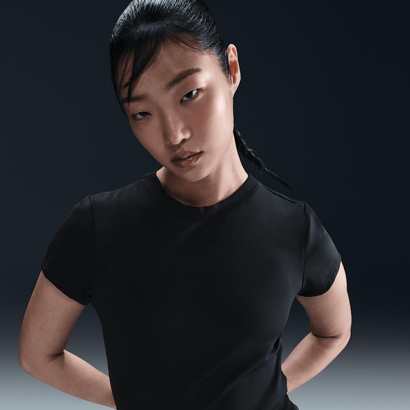 Nike Womens Court Advantage Dri-FIT Short-Sleeve Tennis Top | HQ2994-100 Product Image