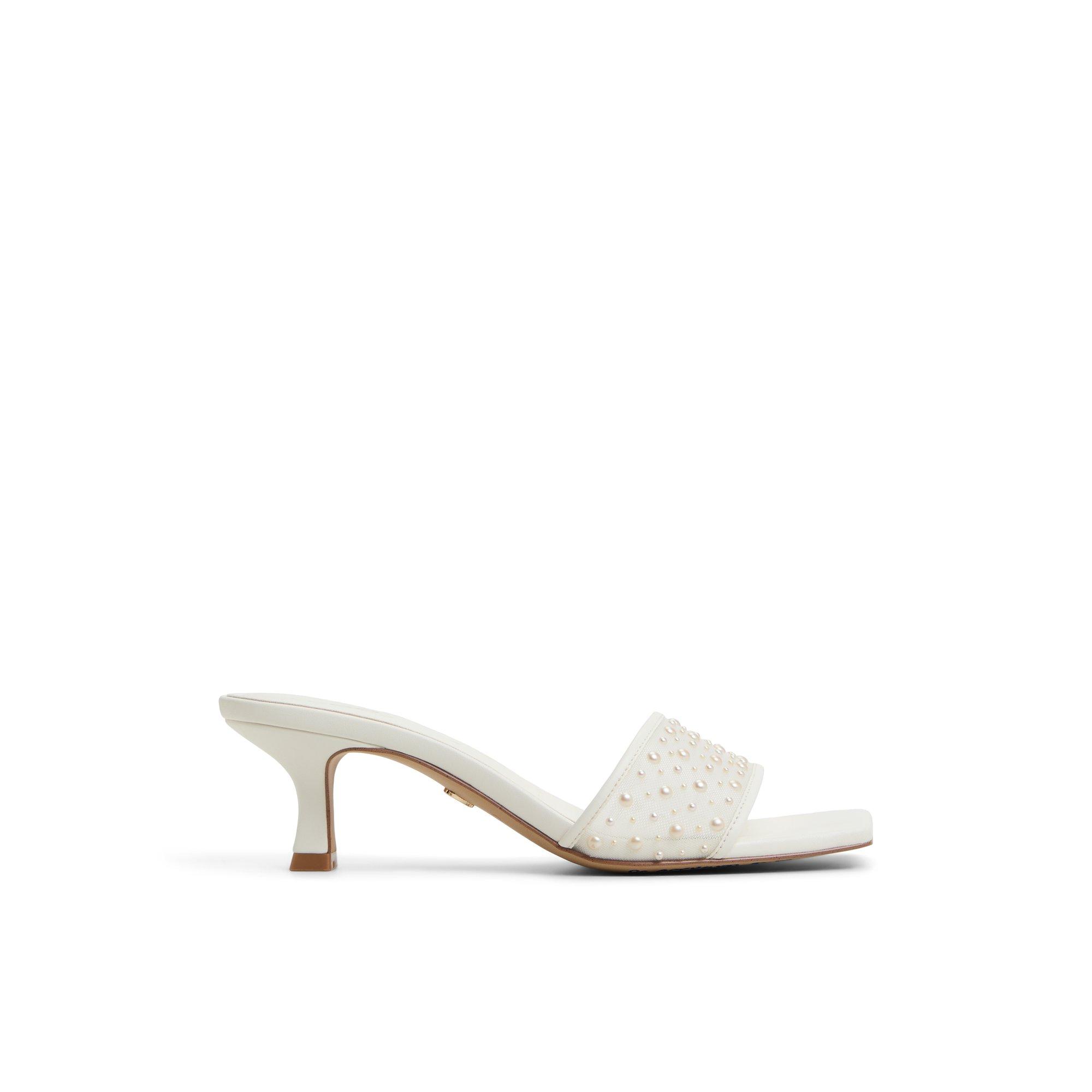 Pearlia White Women's Heeled mules | ALDO US Product Image
