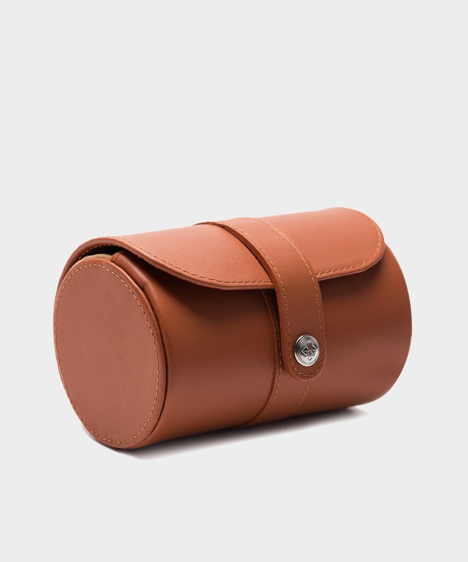 Ettinger Capra Double Watch Roll in Tan Product Image