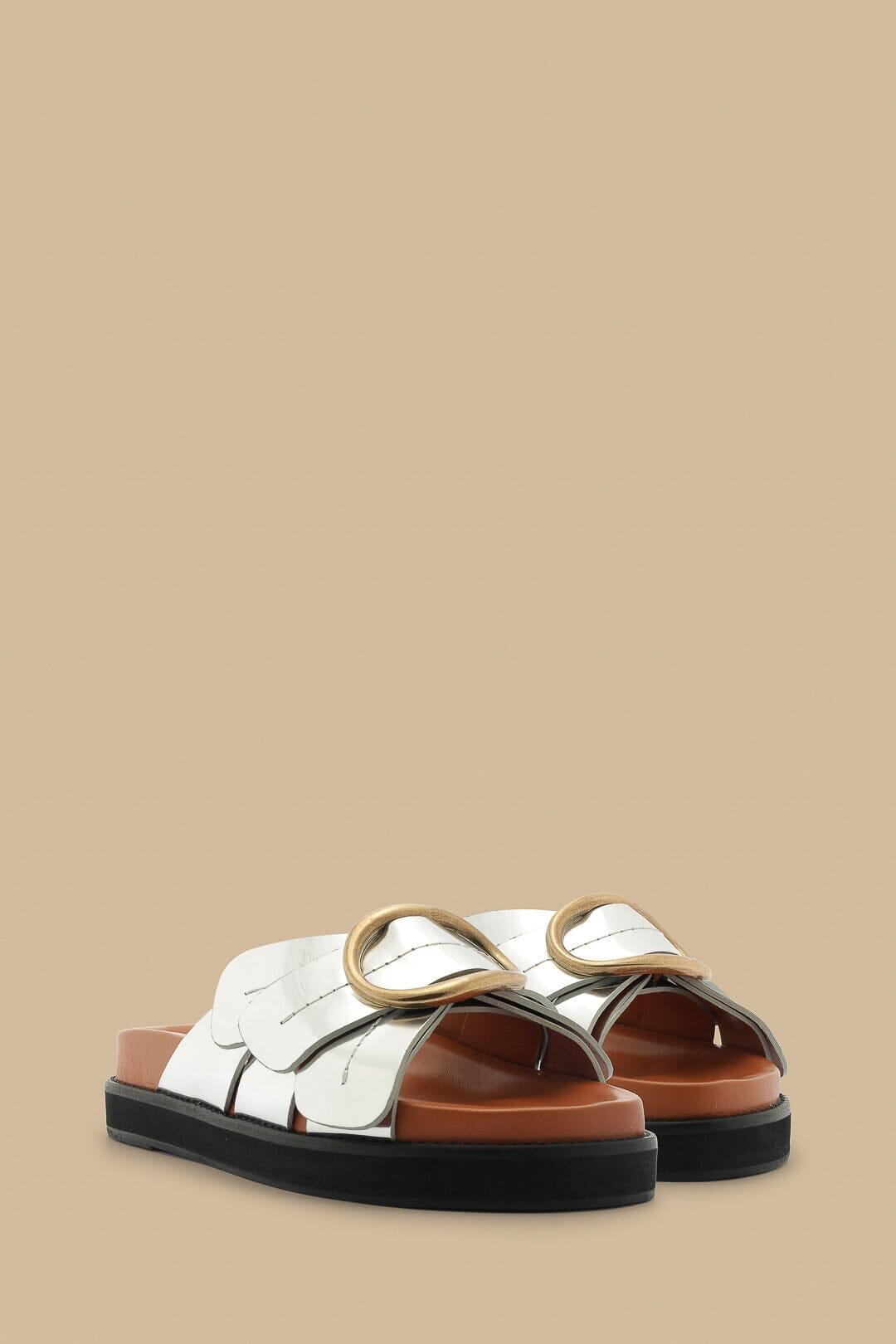 Silver Daisy Slide Sandal Product Image