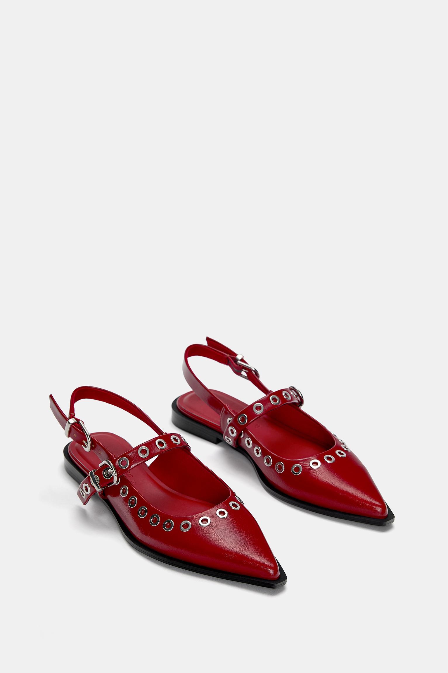 Studded slingback shoes Product Image
