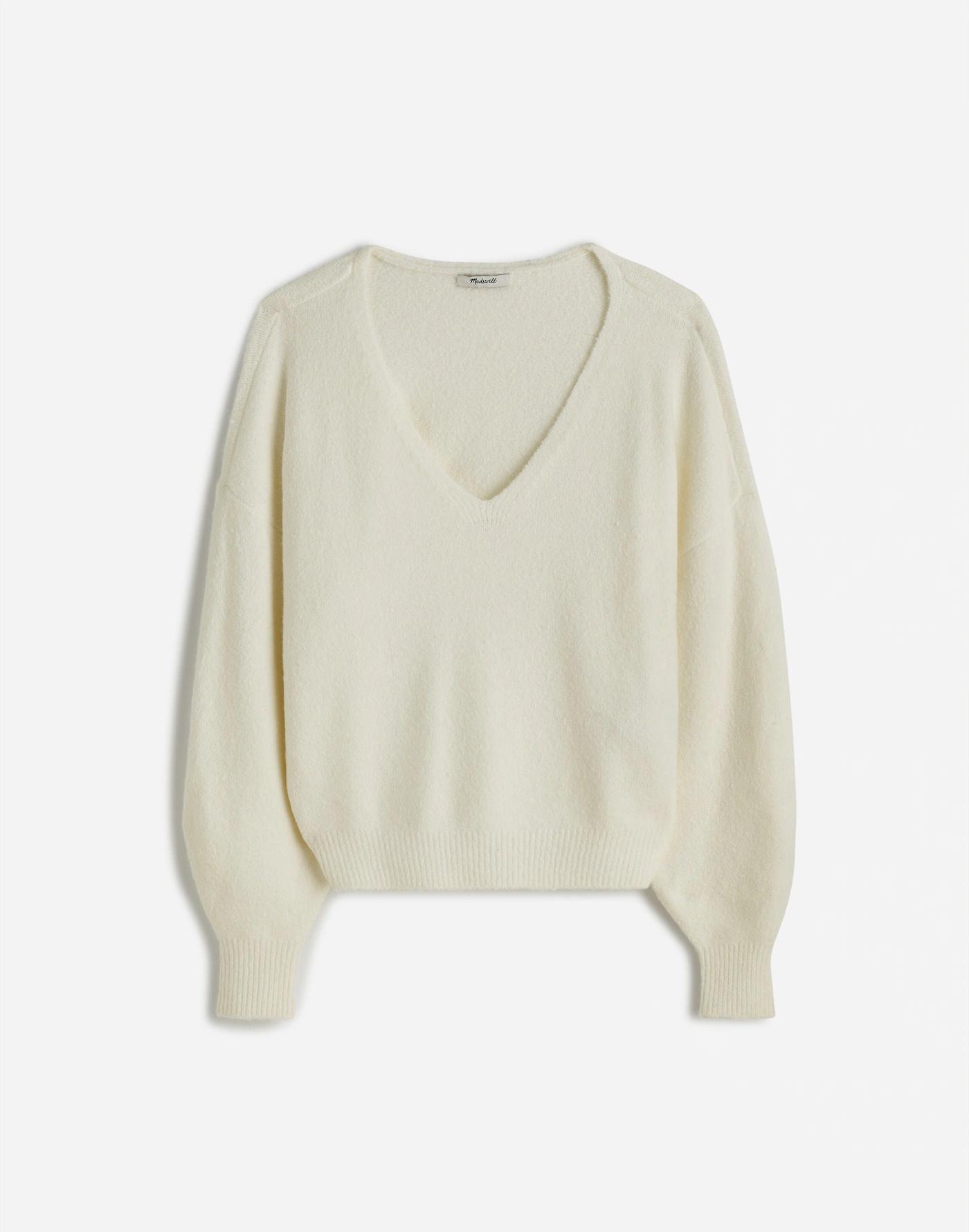 Wedged V-Neck Sweater Product Image
