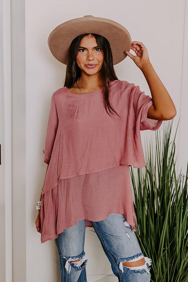 Tranquil Time Shift Top In Blush Product Image
