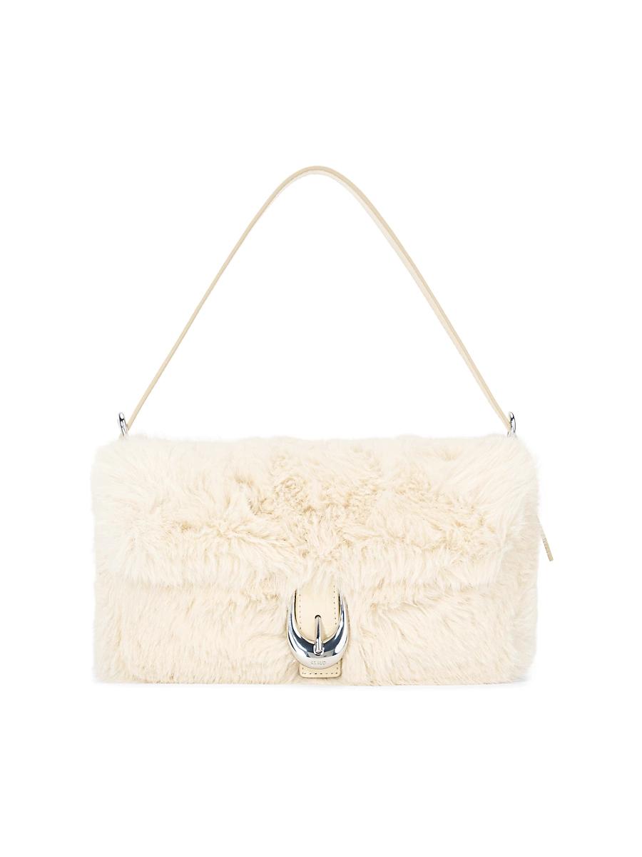 Womens Harlow Faux Fur & Leather Top Handle Bag Product Image