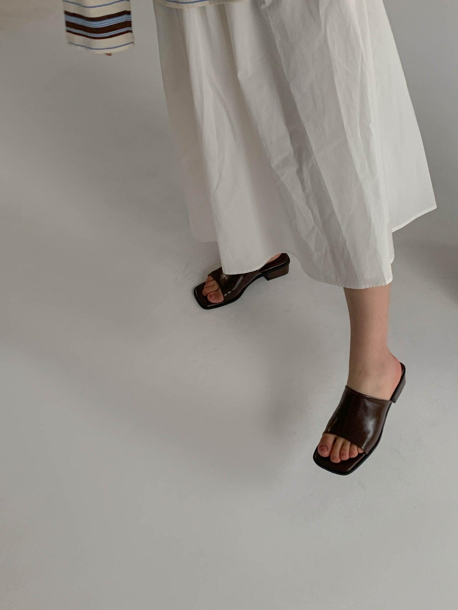 Belinda Mules in Ivory Product Image