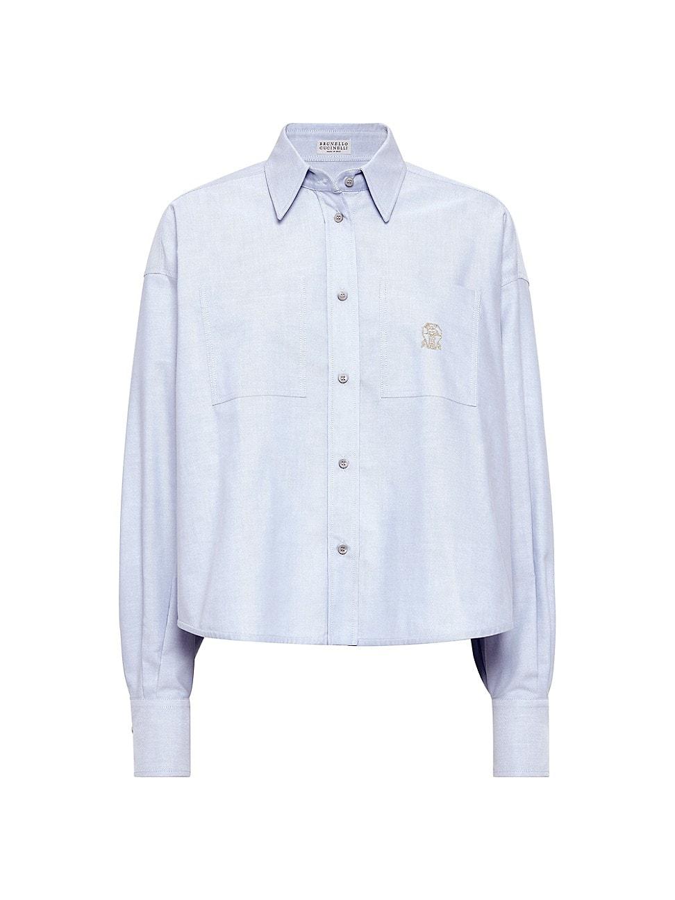 Womens Cotton Oxford Shirt Product Image
