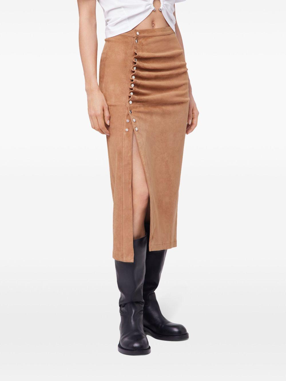 suede midi skirt Product Image