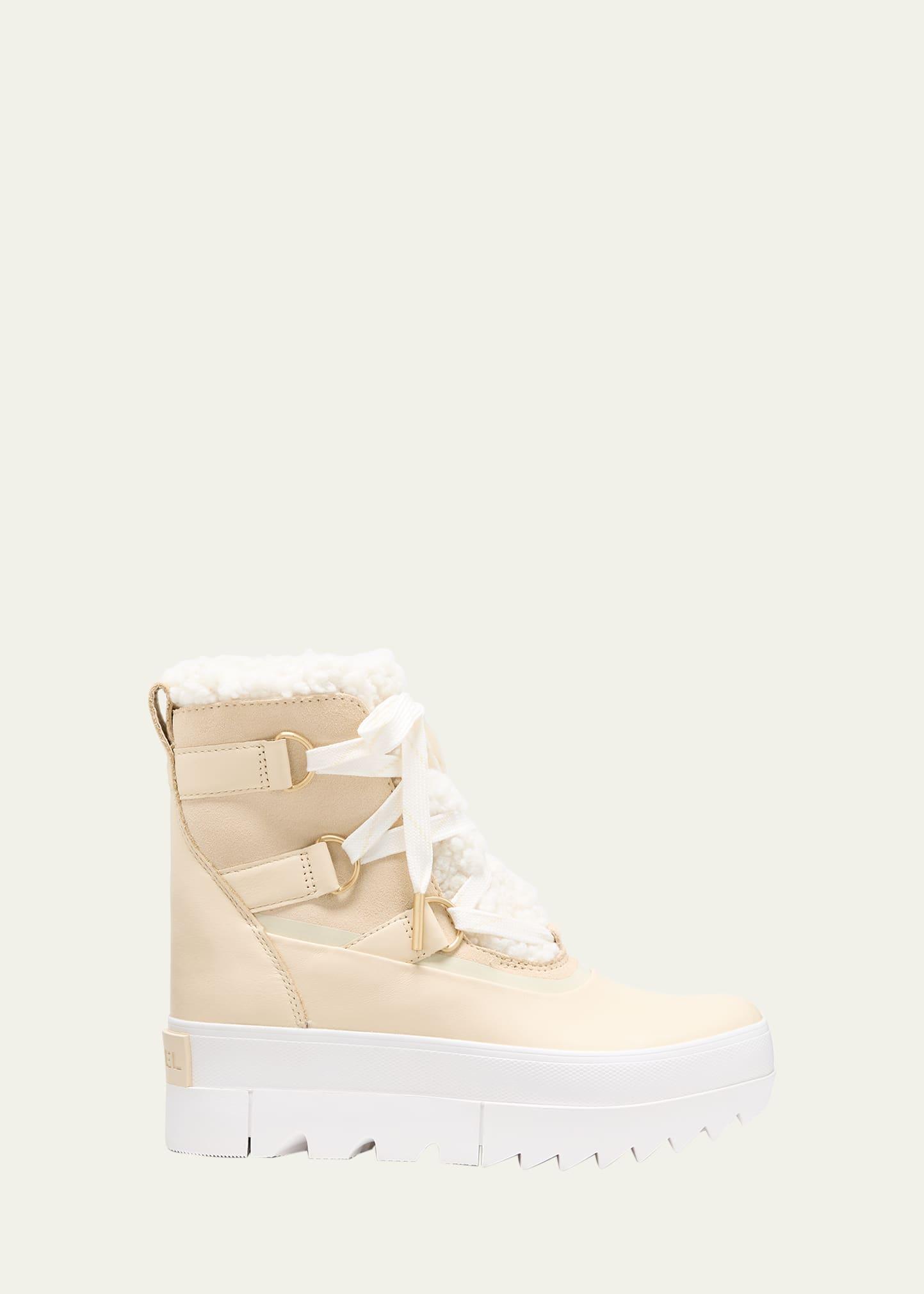 Joan Of Arctic Leather Faux-Fur Snow Booties Product Image