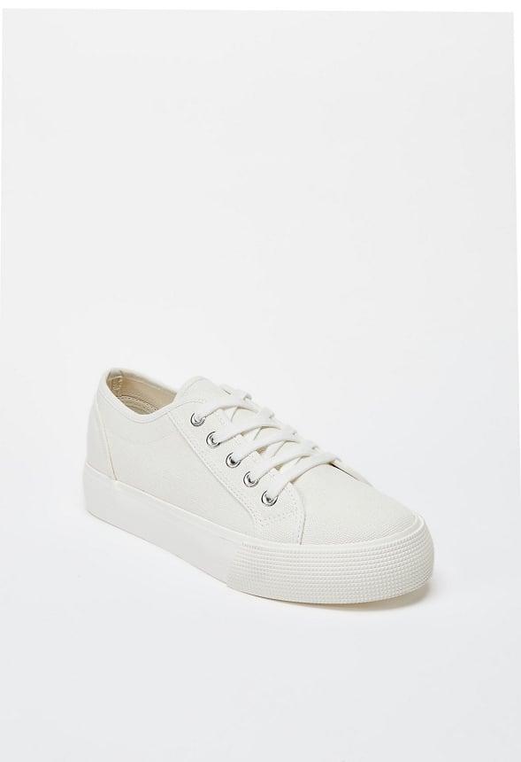 JustFab Margaux Platform Loafer Pump Womens Black/ White Size 8.5 Product Image