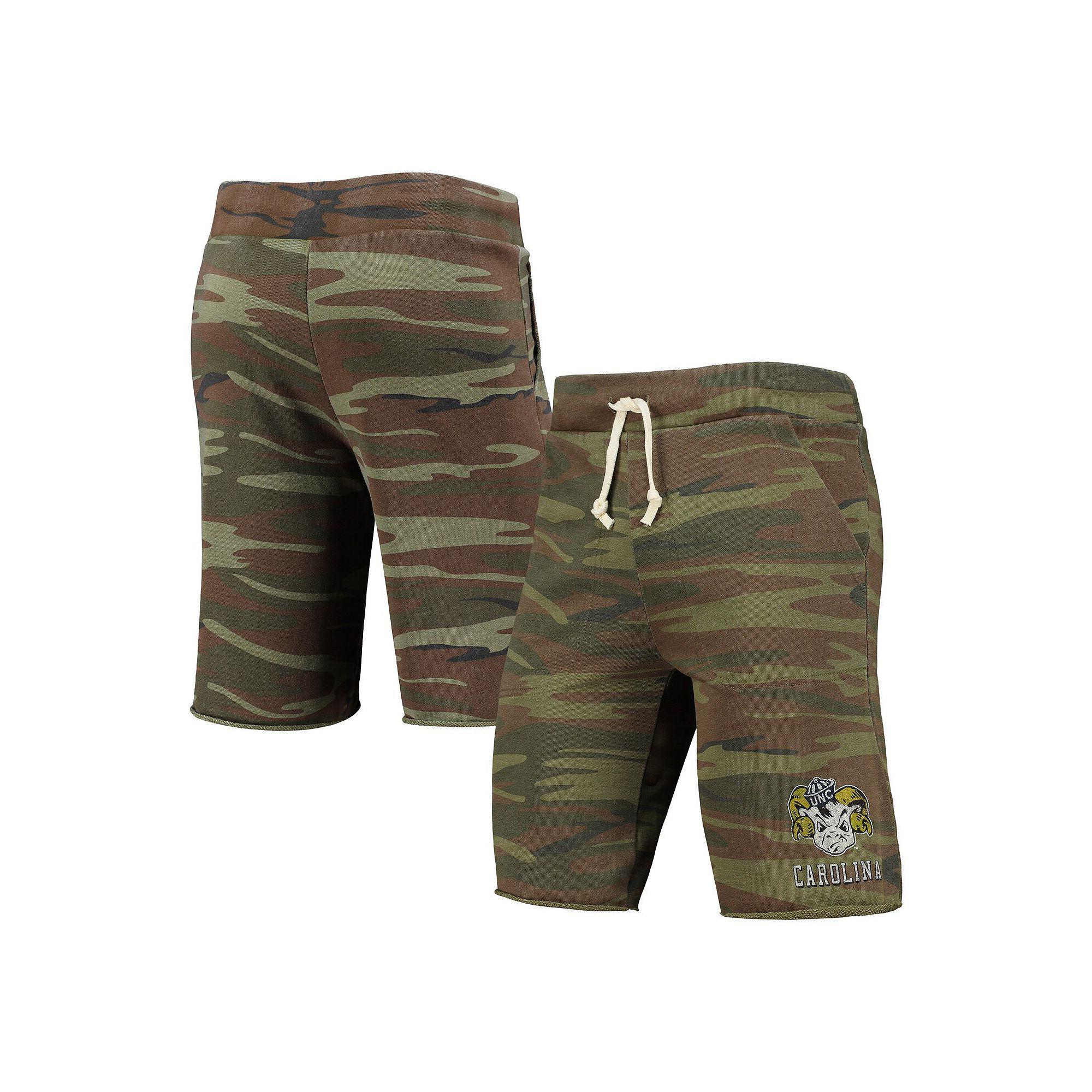 Men's Camo Alternative Apparel North Carolina Tar Heels Victory Lounge Shorts, Size: Large, Green Product Image