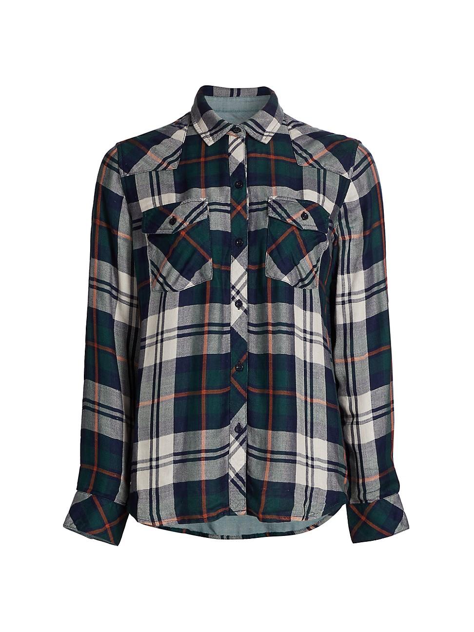 Womens Kendra Plaid Button-Up Shirt Product Image