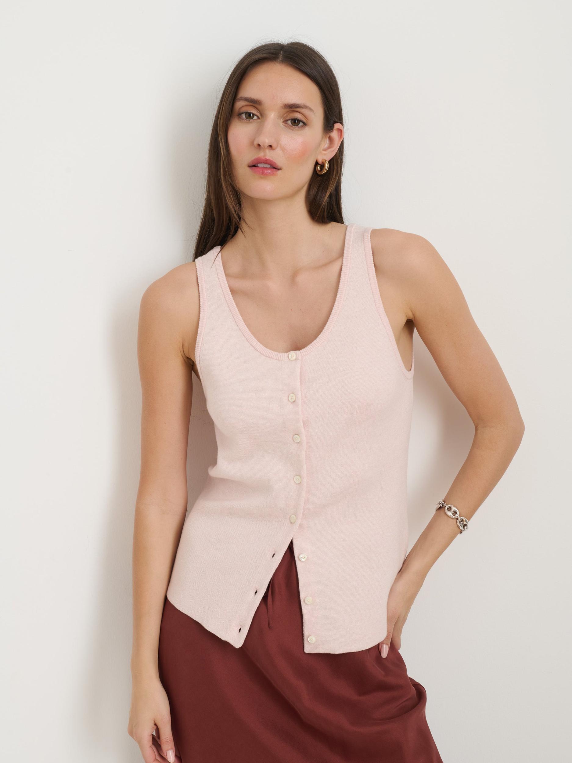 Louisa Vest In Cotton Cashmere Product Image