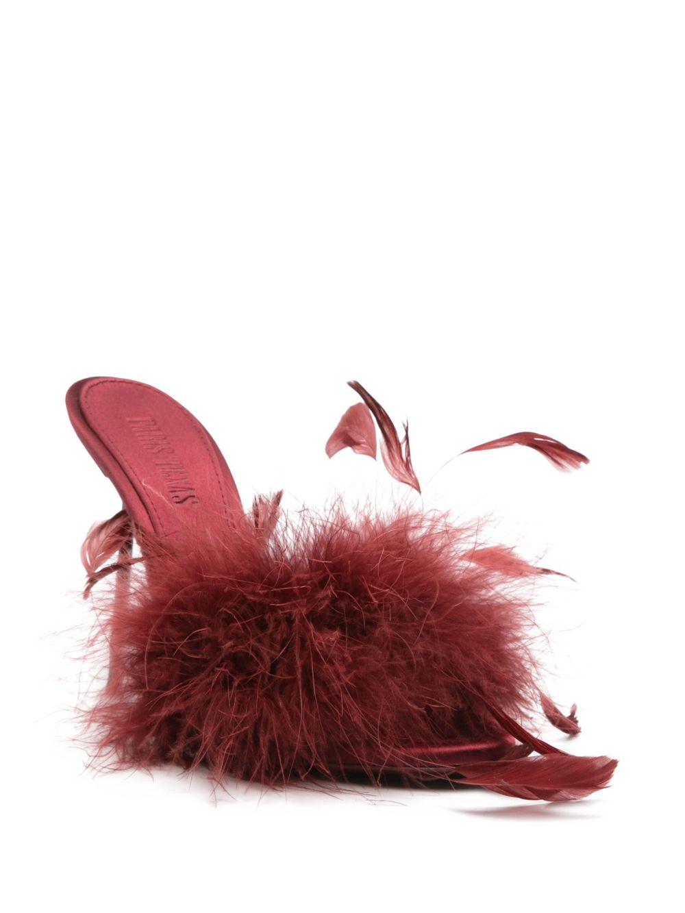 105mm feather-detailed sandals Product Image