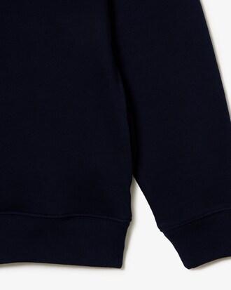 Zip-Up High Neck Interlock Sweatshirt Product Image