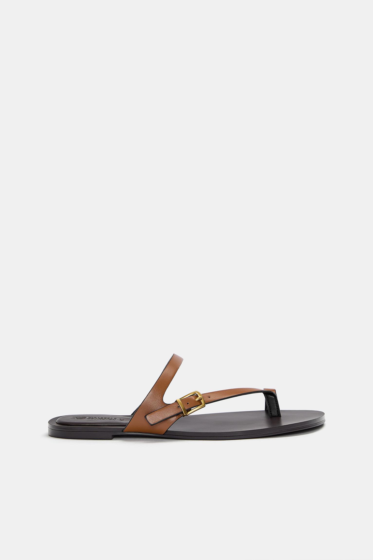 Flat sandals with straps Product Image