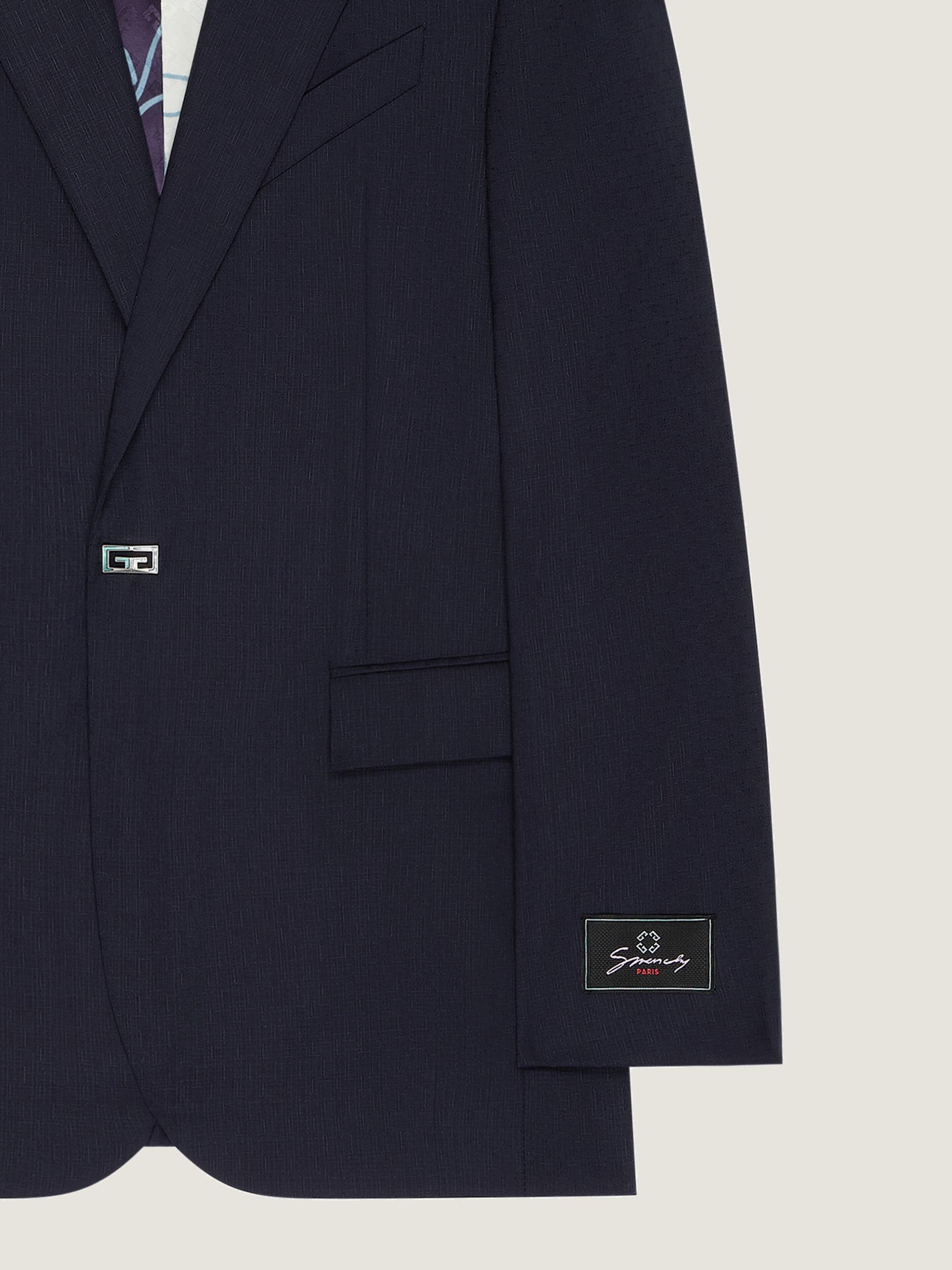 Slim fit tailored pants in wool with 2G clip Product Image