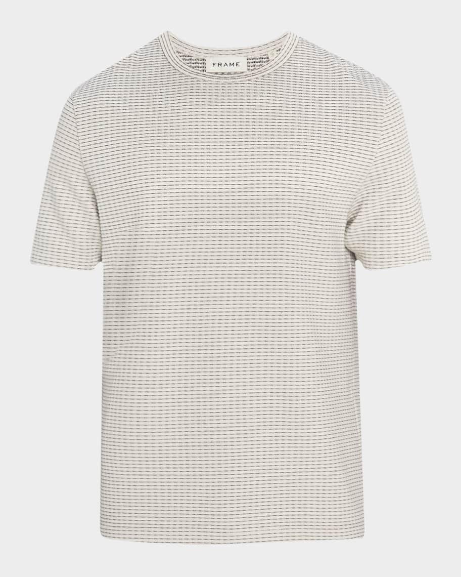 Men's Jacquard Striped T-Shirt Product Image