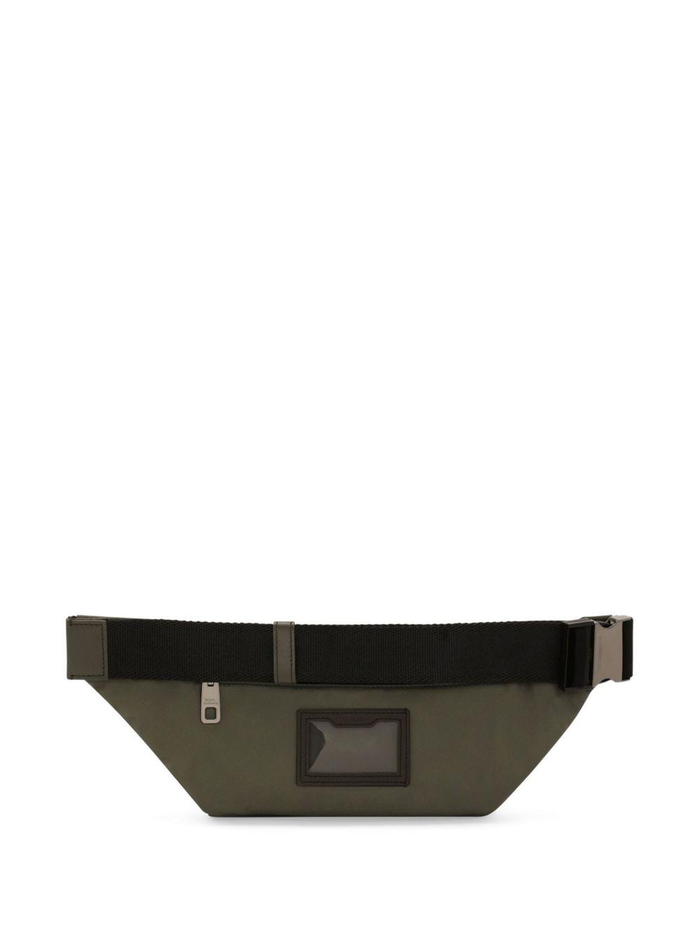 logo-print zip-fastening belt bag Product Image