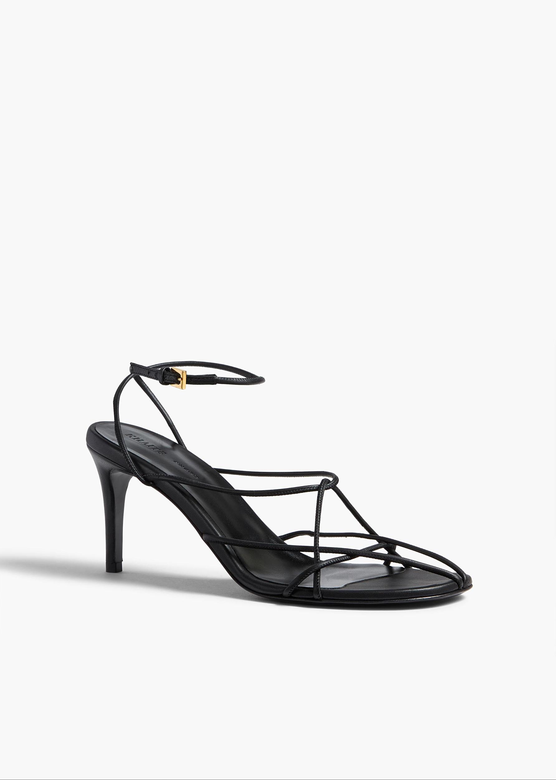 Loulou Sandal in Black Leather Product Image
