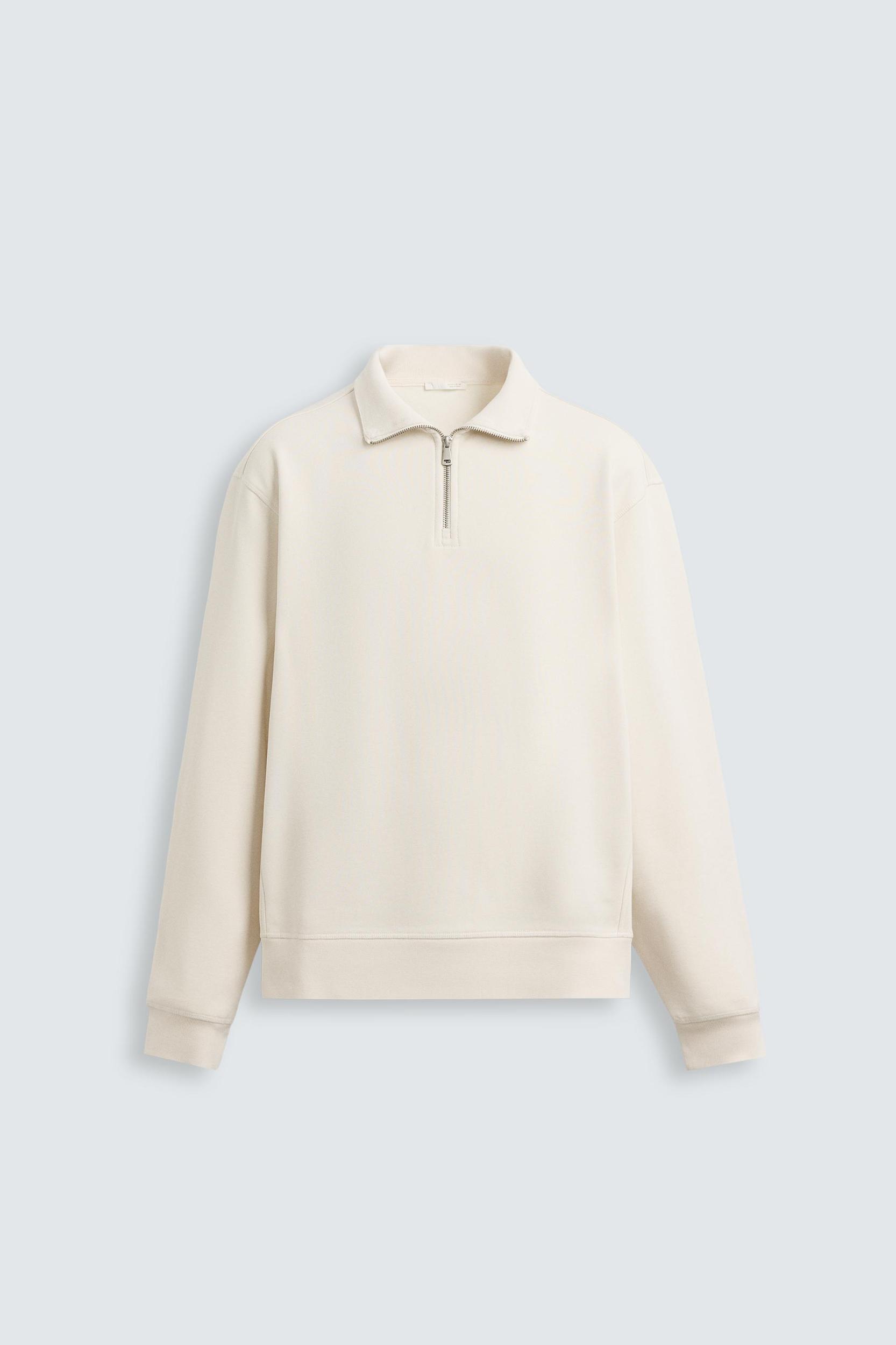 BASIC QUARTER-ZIP SWEATSHIRT Product Image