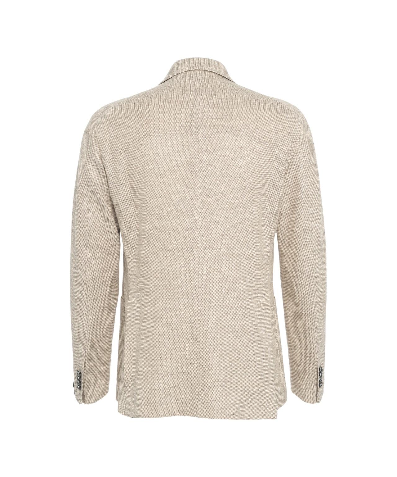 Linen shirt with mandarin collar Product Image