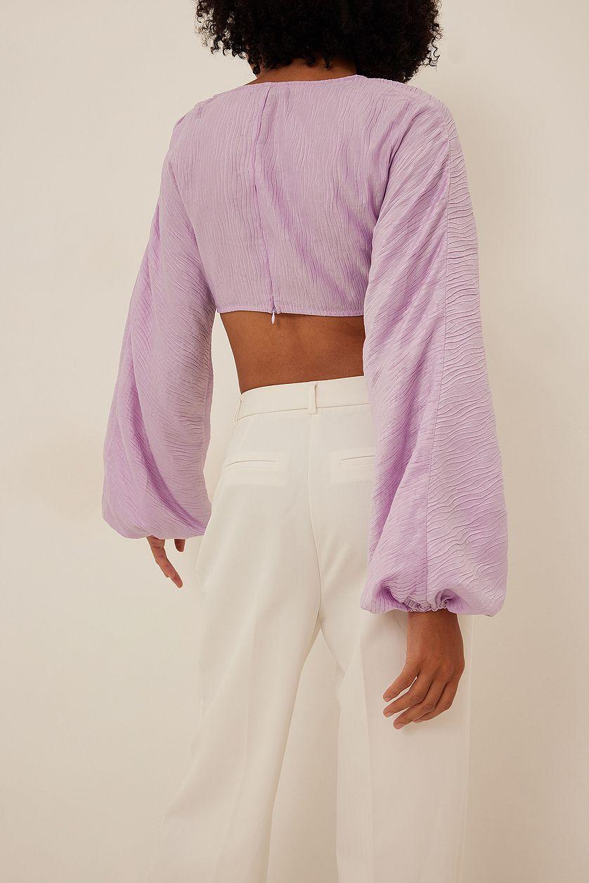Twist Front Pleated Blouse Product Image