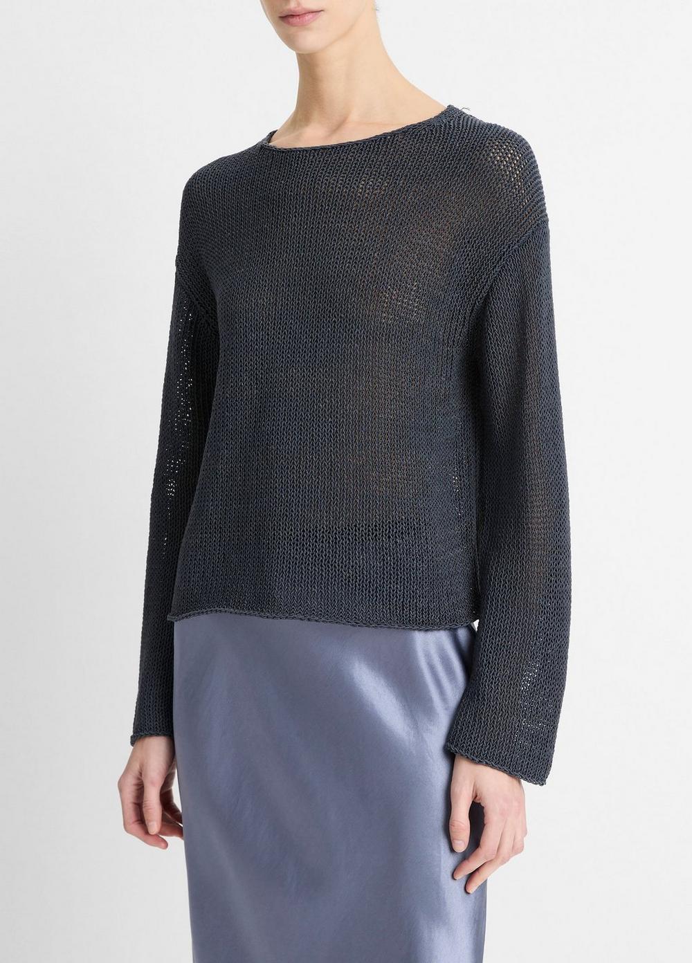 Italian Coated Cotton-Blend Sweater Product Image