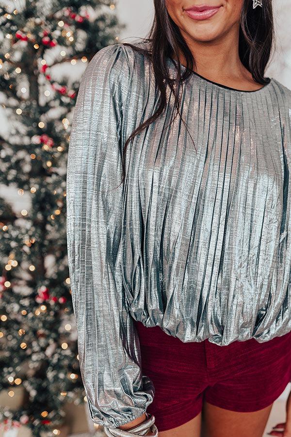 NYC Lights Pleated Top Product Image