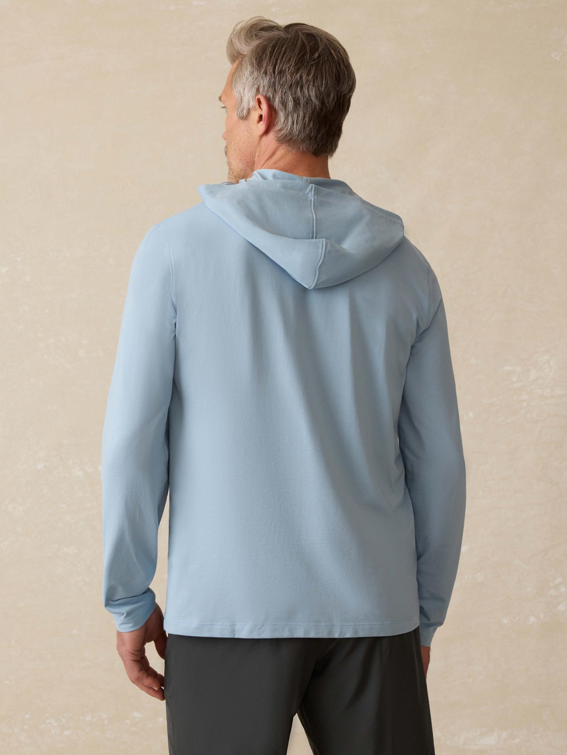 Shorelite UPF Hoodie - Blue Breeze Male Product Image