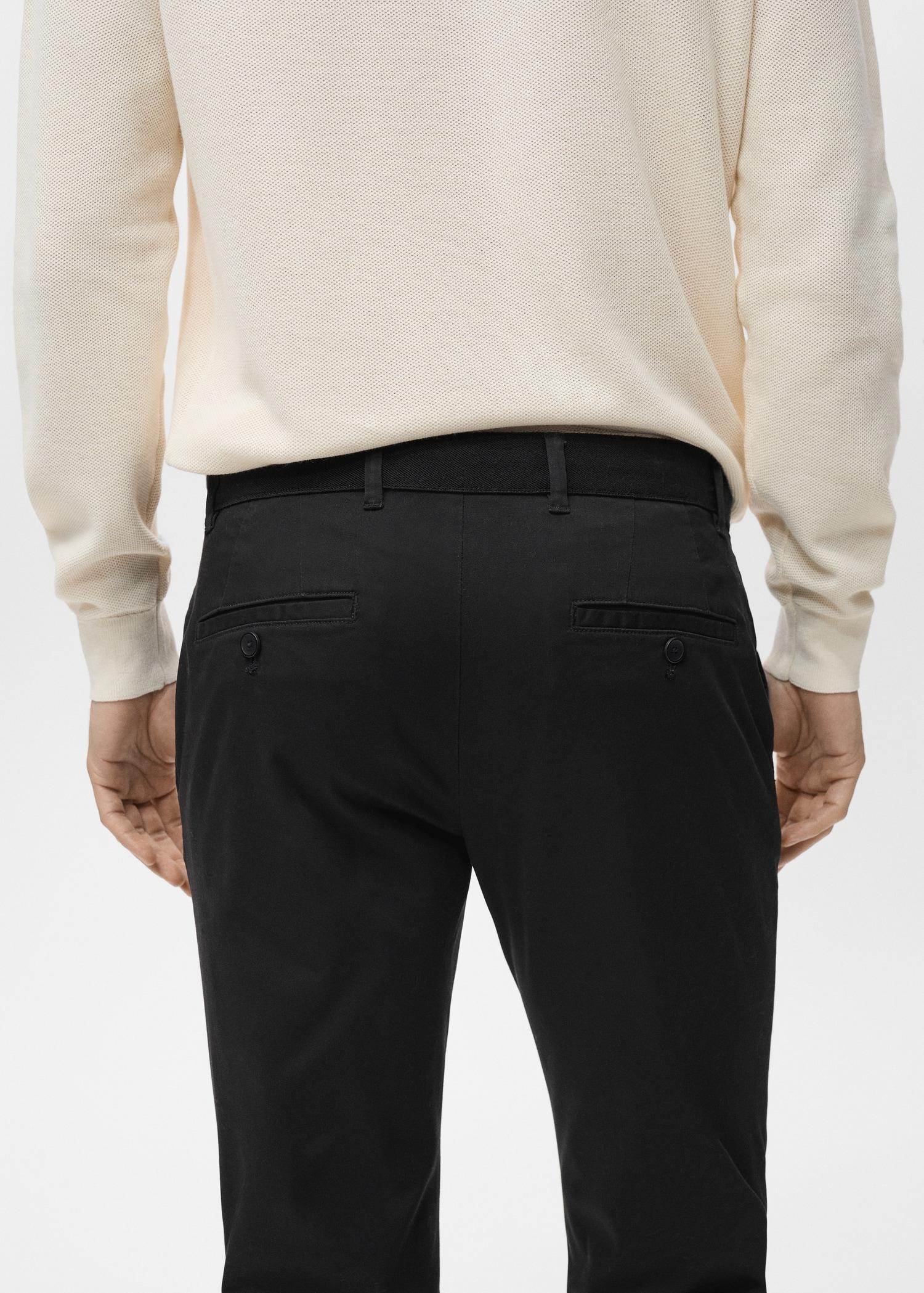 Prato cropped tapered chino pants - Men | MANGO USA Product Image
