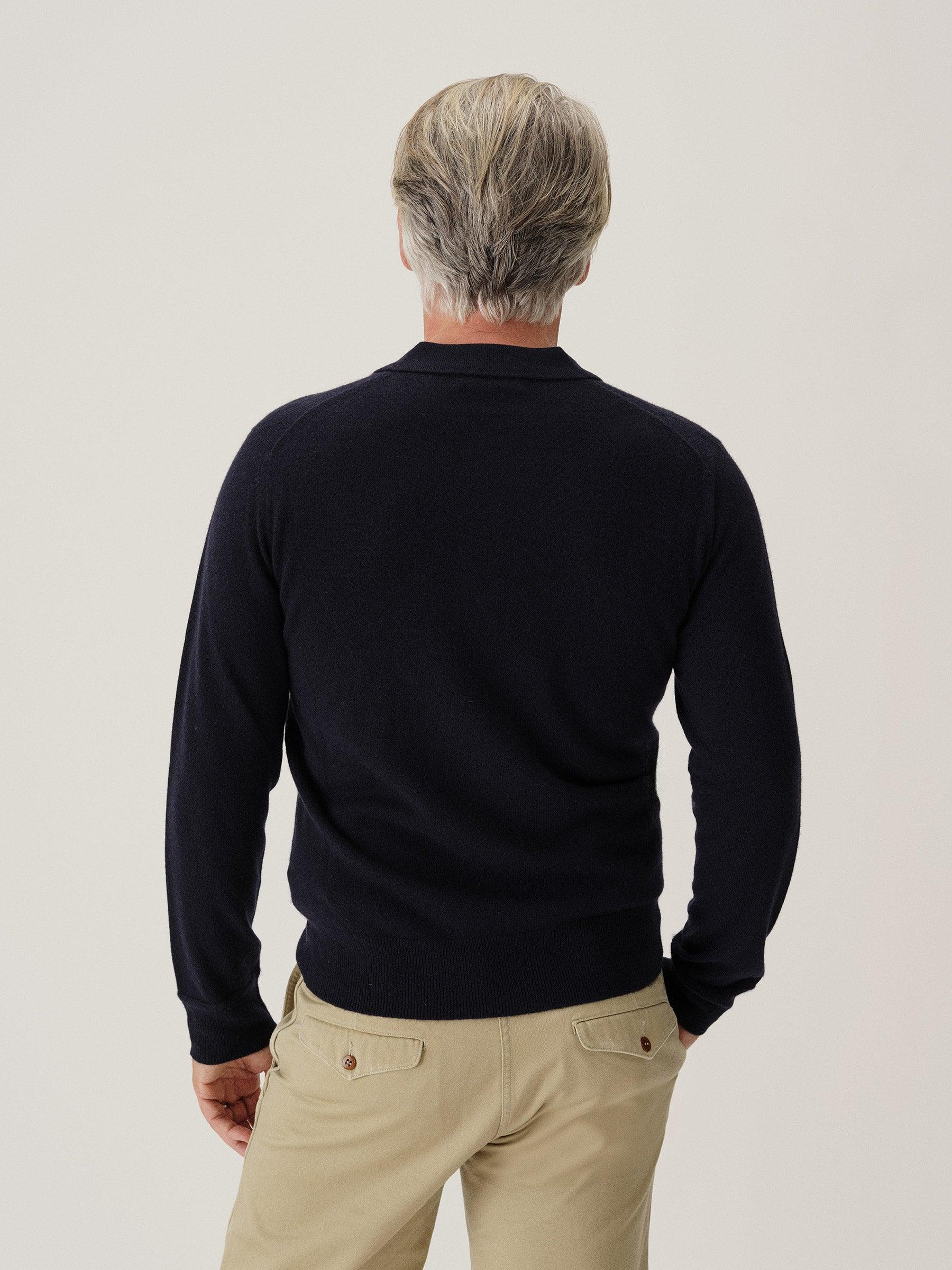 Dress Navy California Cashmere Polo Product Image
