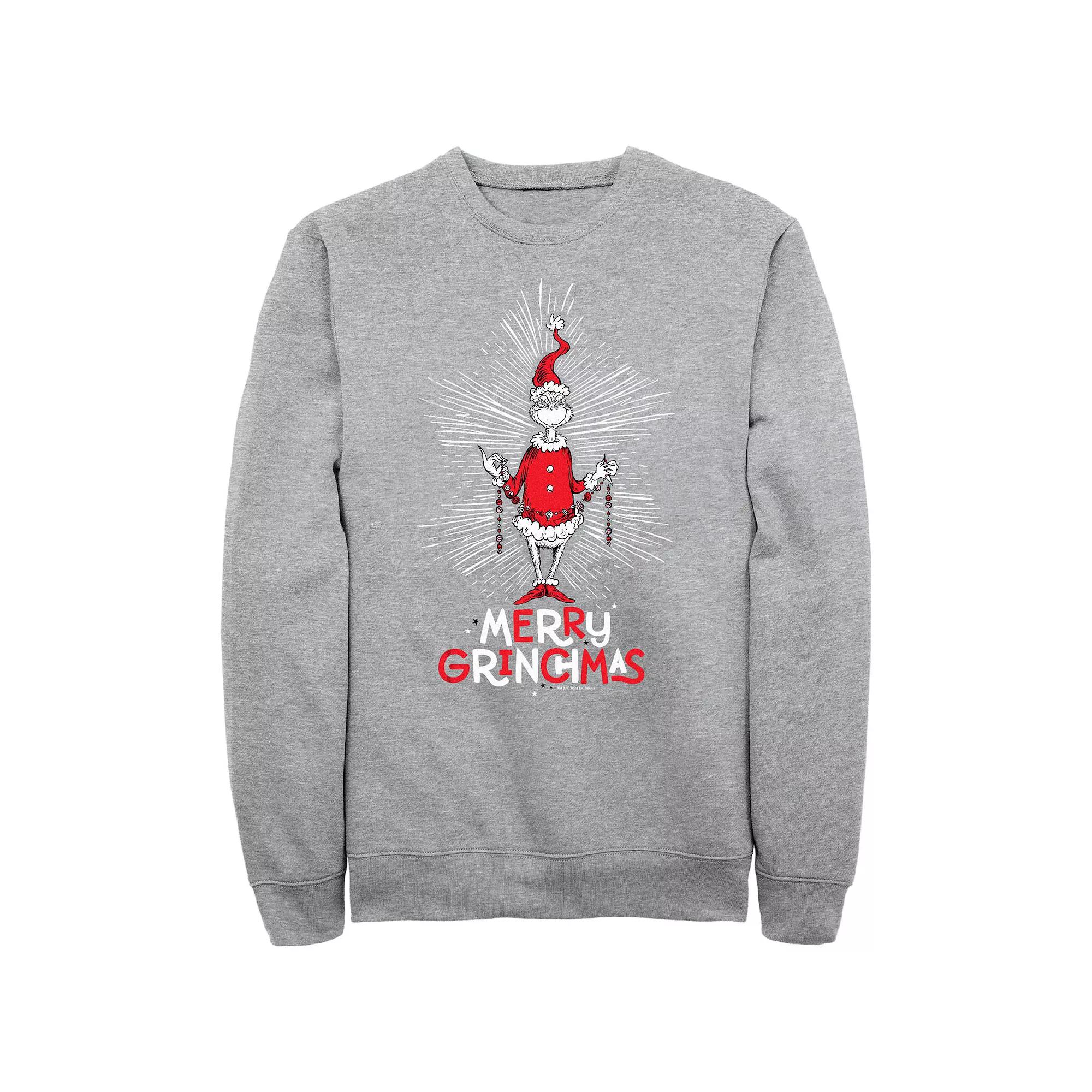 Big & Tall Dr. Seuss Merry Grinchmas Graphic Fleece, Men's,  Product Image