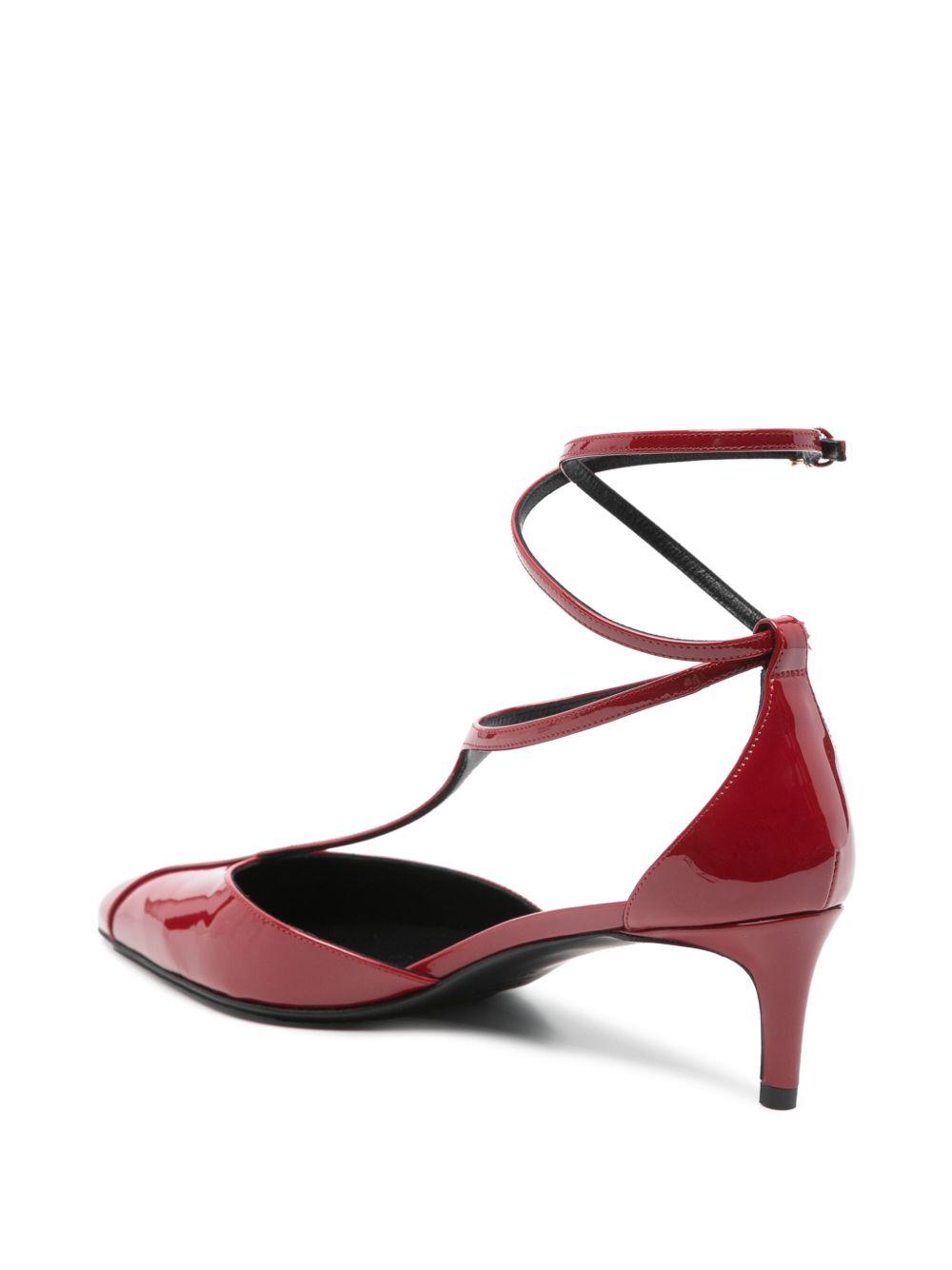 KHAITE Mia 45 Patent Leather Pumps In Red Product Image