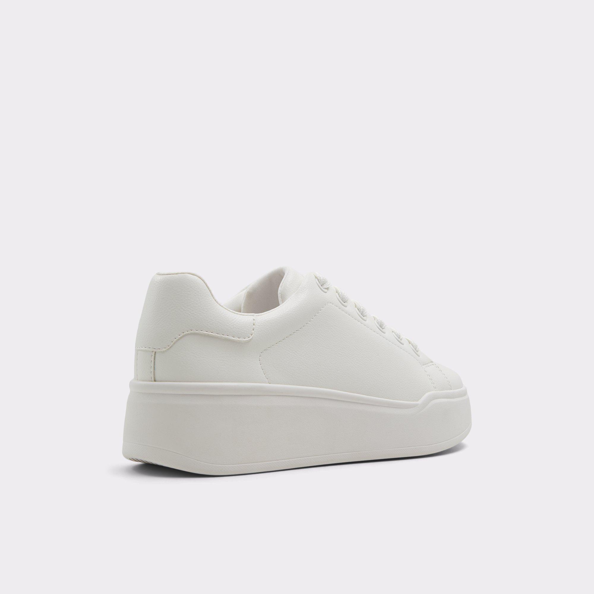 Halerenna White Combo Synthetic Smooth Women's Low top sneakers | ALDO US Product Image