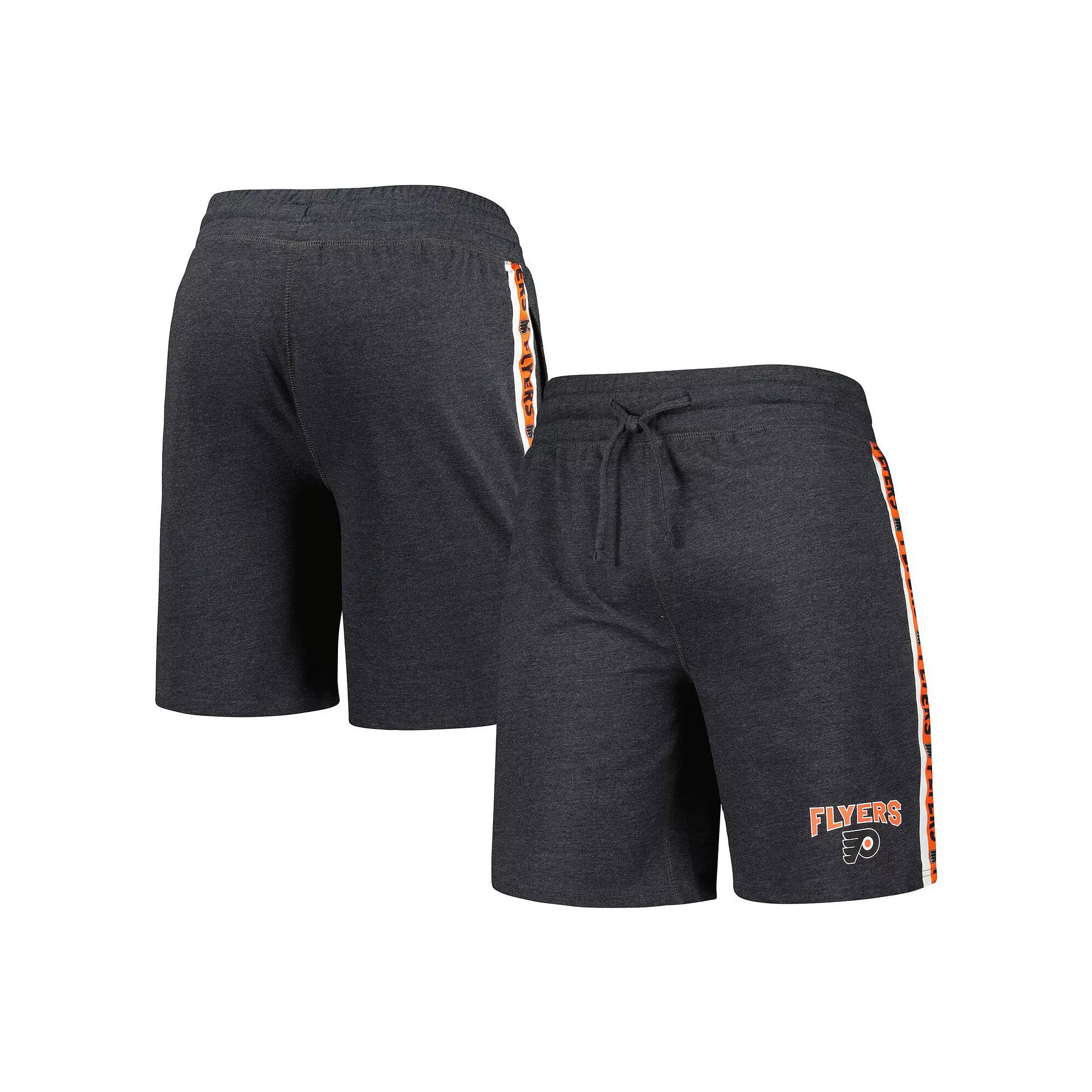 Men's Concepts Sport  Charcoal Philadelphia Flyers Team Stripe Shorts, Size: Small, Fly Charco Product Image