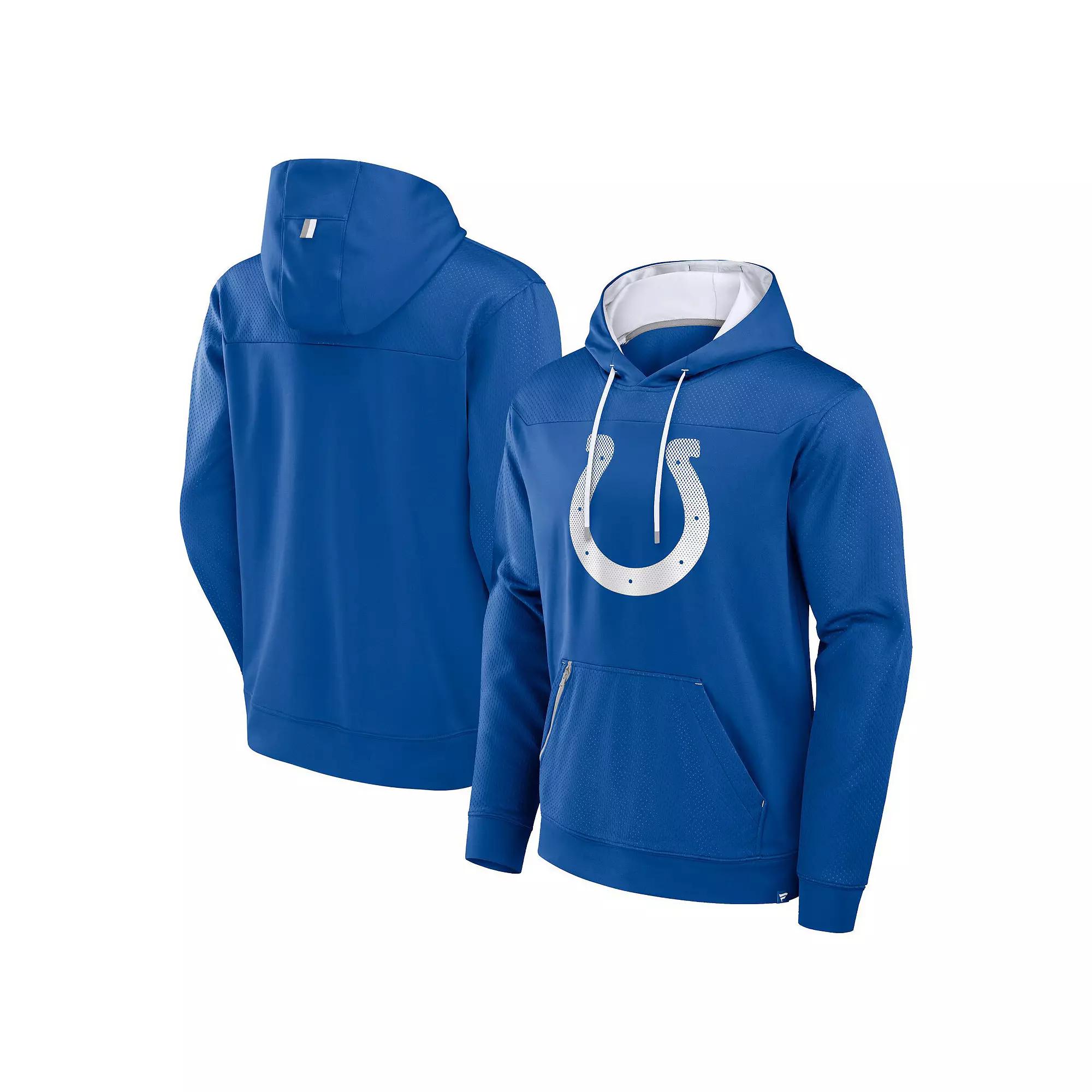 Men's Fanatics Royal Indianapolis Colts Defender Pullover Hoodie, Size: Large, Blue Product Image