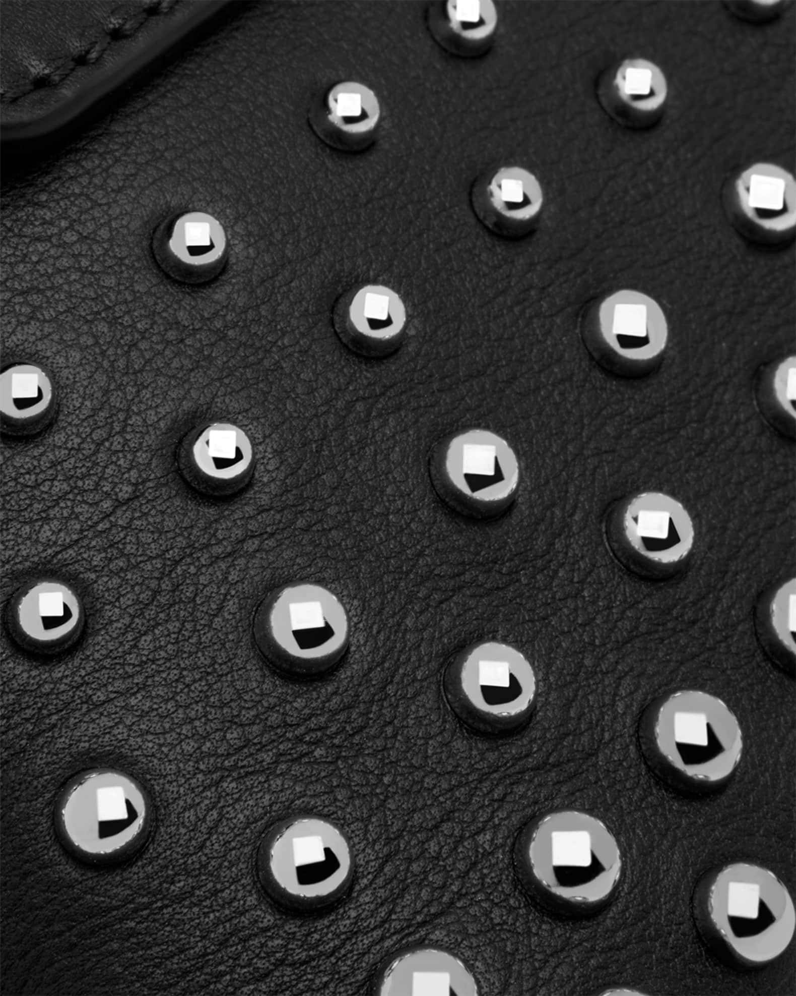 Stylist Studded Leather Crossbody Bag Product Image