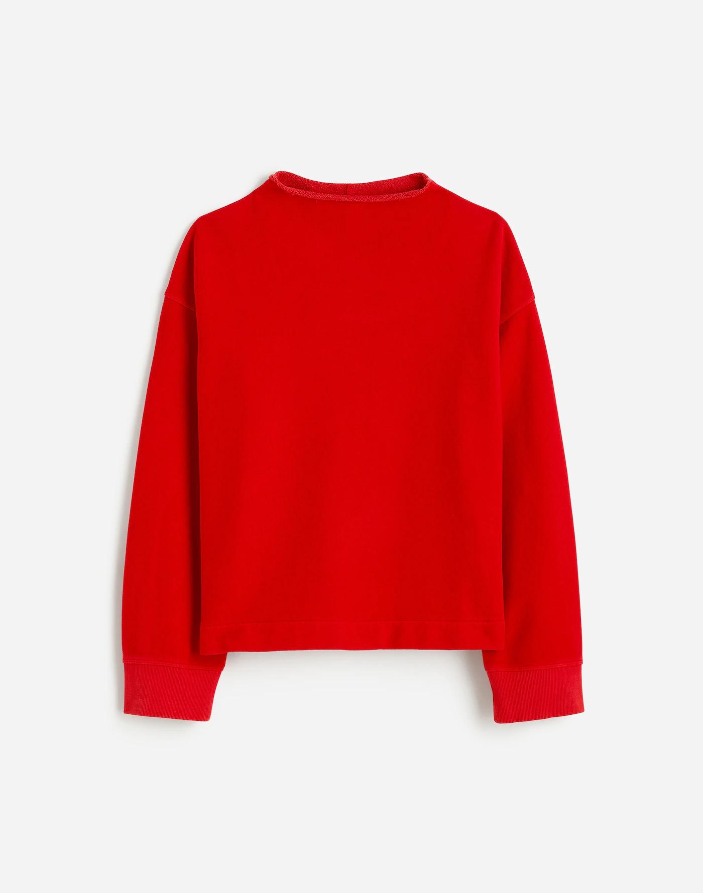 Long-Sleeve Funnel-Neck Sweatshirt Product Image
