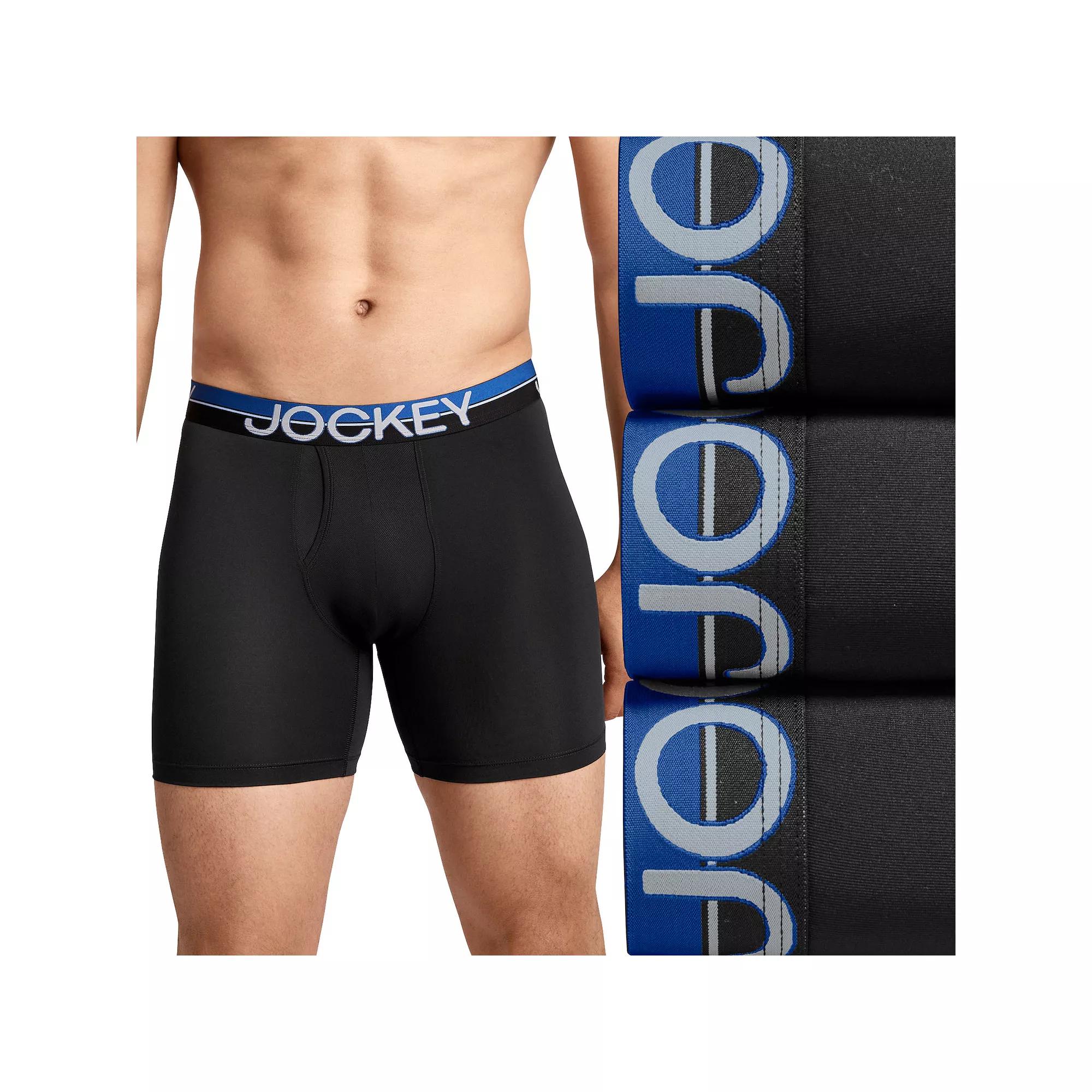 Men's Jockey® 3-Pack Infinite Cool Microfiber Stretch 6" Boxer Brief,  Product Image