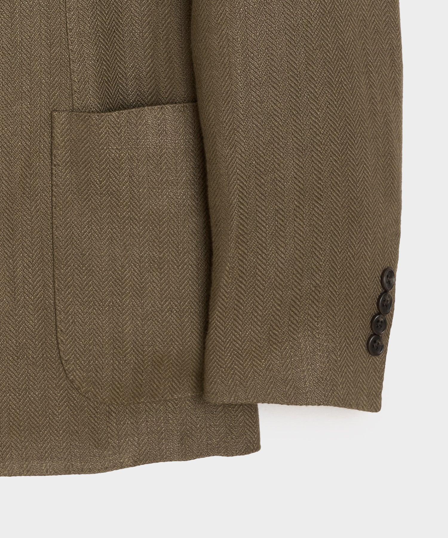 Italian Linen Herringbone Sport Coat Product Image