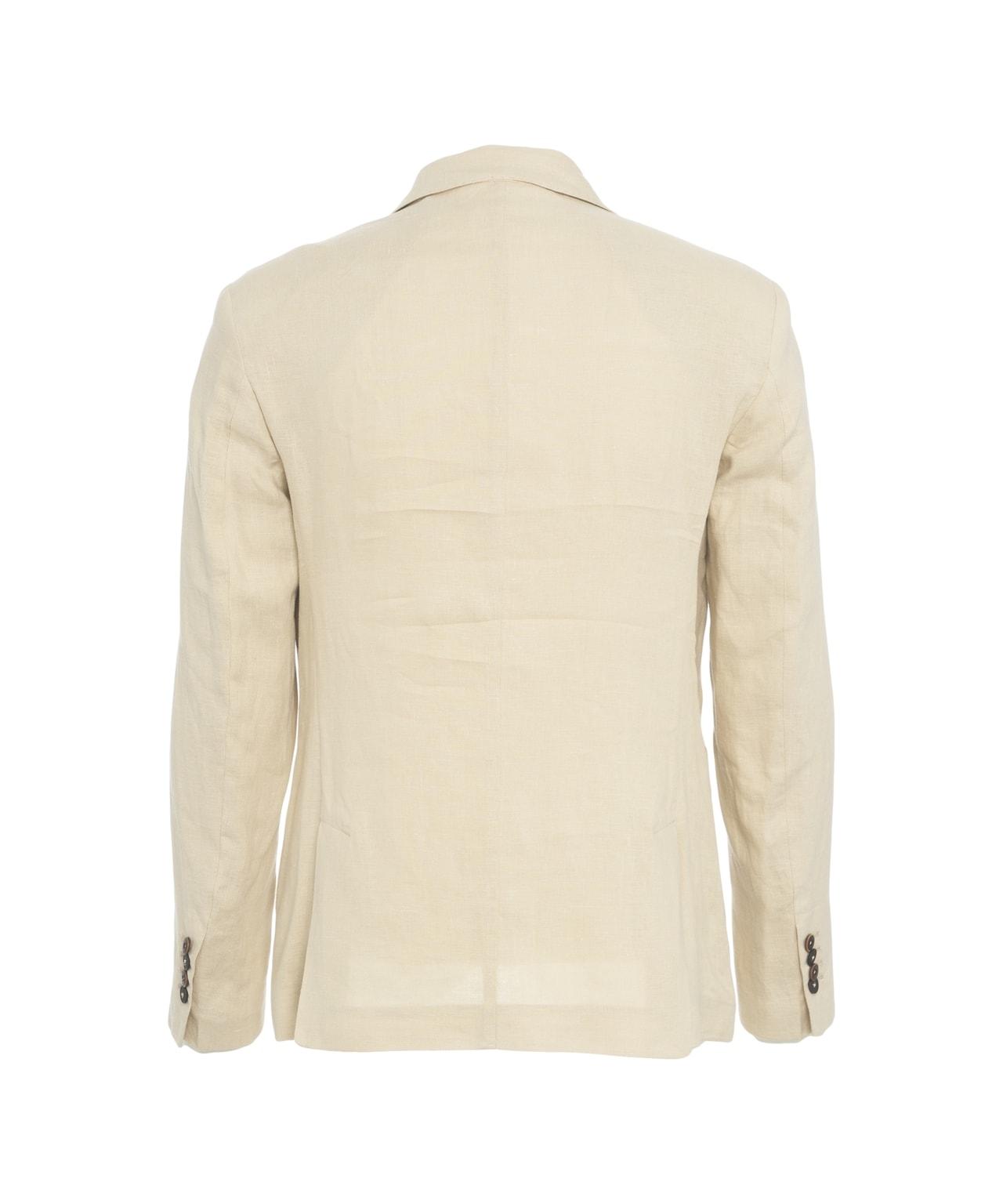 Single-breasted suit in linen Product Image