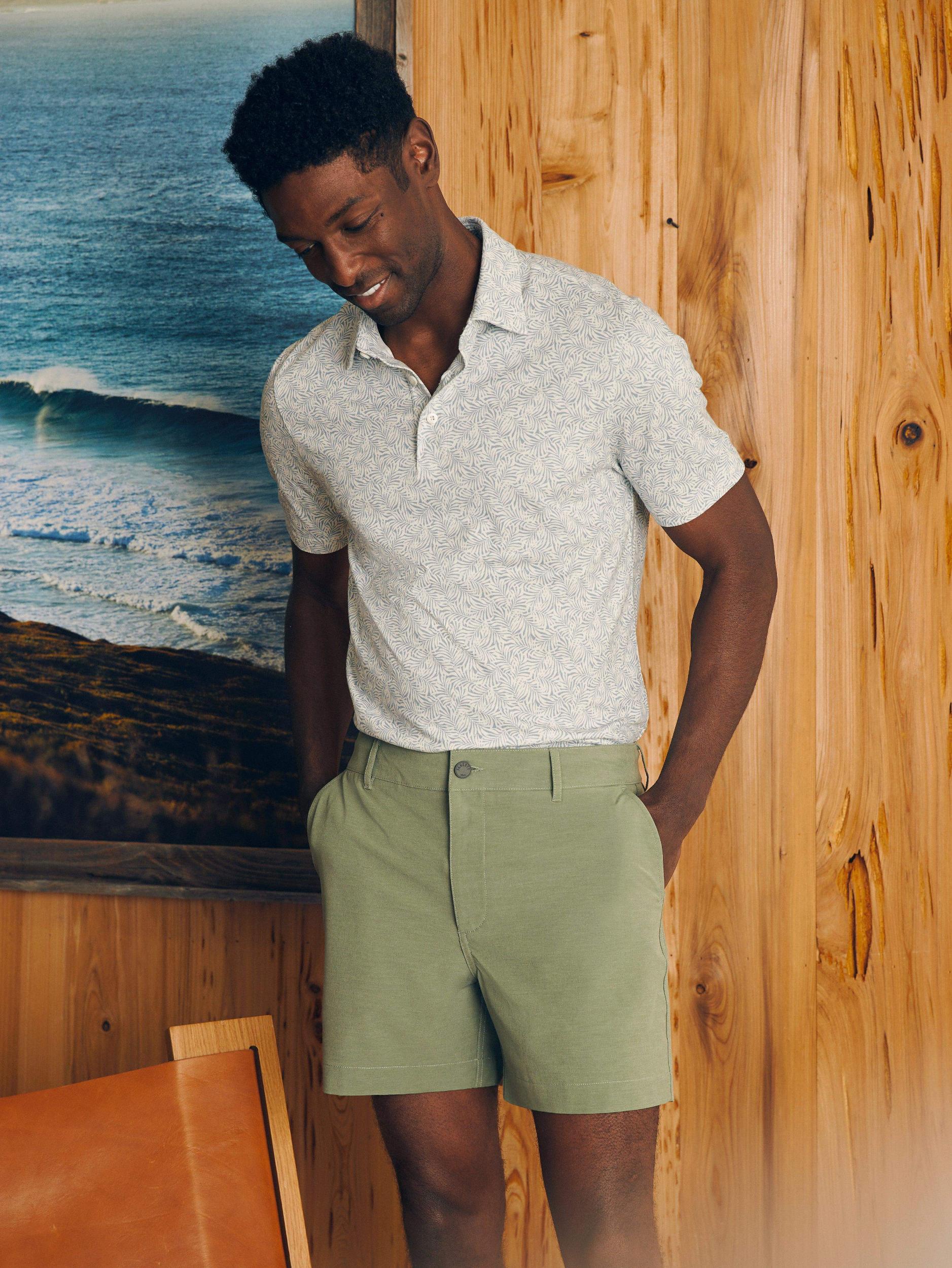 Movement™ Short-Sleeve Pique Polo Shirt - Sky Canopy Print Male Product Image