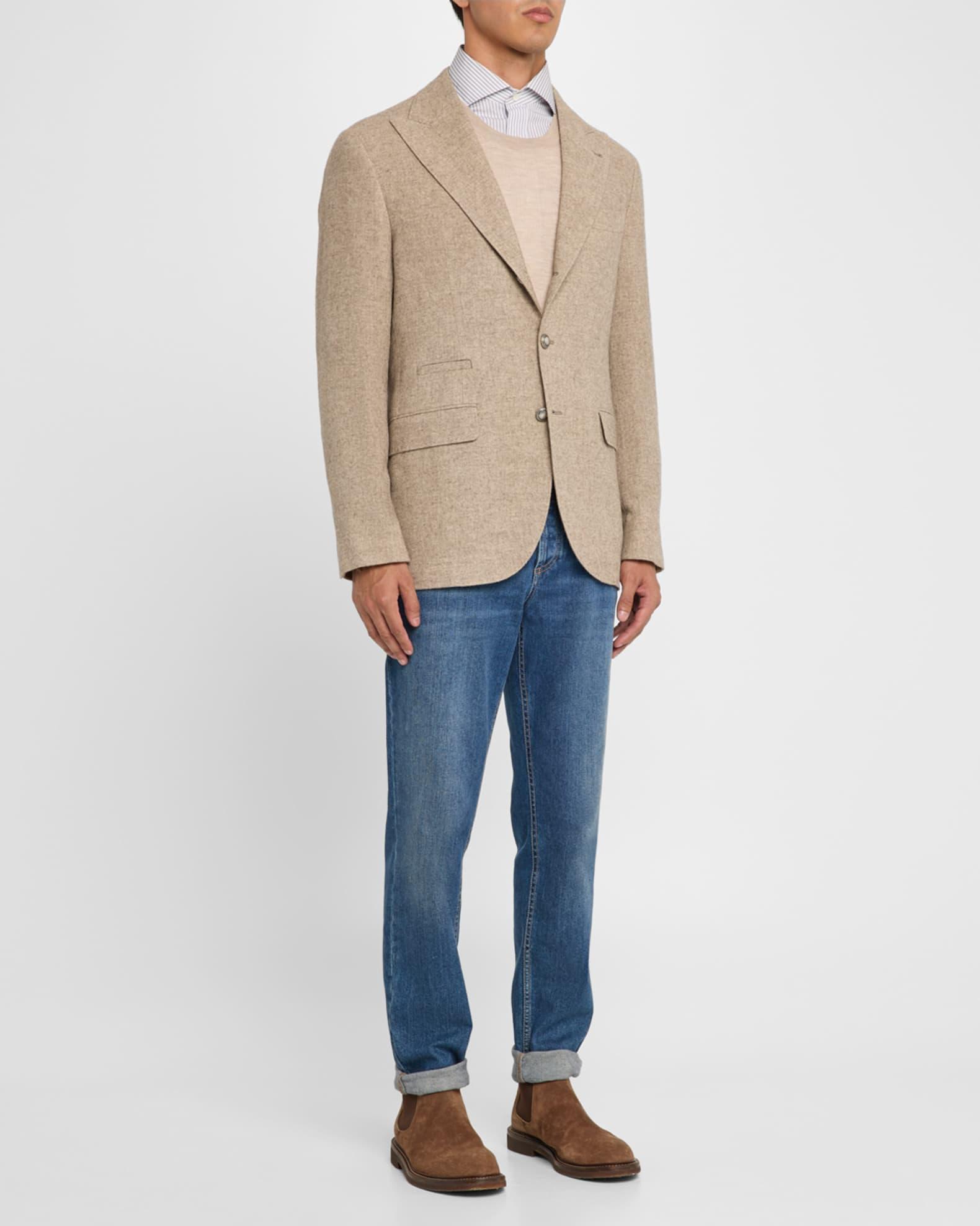 Men's Modern-Fit Stripe Dress Shirt Product Image